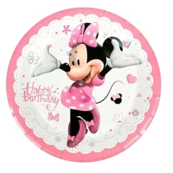 Pretty Minnie Dessert Plates - 8 PK