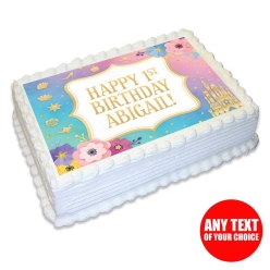 Disney Princess 1st Personalizable Edible Icing