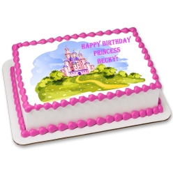 Princess Castle Personalizable Edible Icing