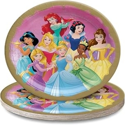 Disney Princesses Gold Dessert Plates - 8 PK