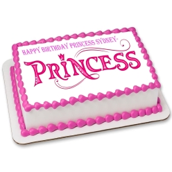Princess Personalized Edible Icing