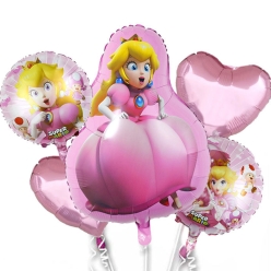 Princess Peach Giant Ballooon Bouquet