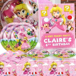 *Princess Peach PERSONALIZED Party Pack for 10