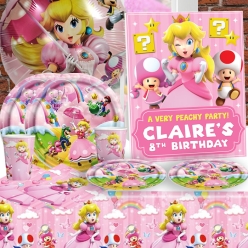 *Princess Peach PERSONALIZED Party Pack for 10