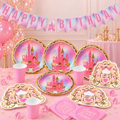 *Premium Princess Castle Metallic Party for 8