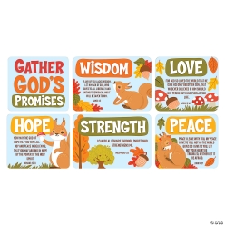 Religious Fall Gather God's Promises Wall Cutouts Set-6Pk