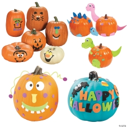 Pumpkin Decorating Craft Kit Assortment - 48pk