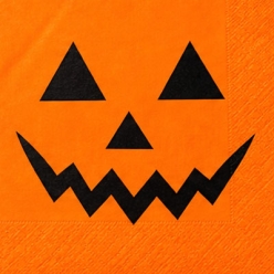 **Spooky Halloween Pumpkin Napkins - 16 PK