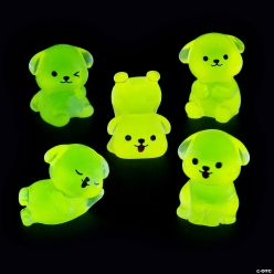 Glow-in-the-Dark Resin Puppies Assortment-24Pk