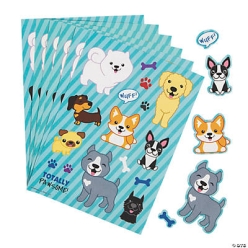 Puppy Dog Sticker Sheets - 24Pk