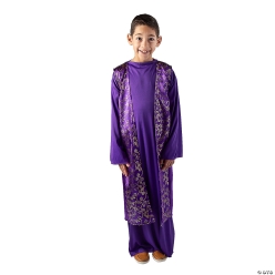Boy's Wise Man Costume Purple & Gold Vest