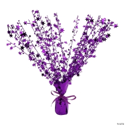 Purple Foil Spray Centerpiece