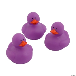 Purple Rubber Ducks - 12Pk