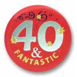40 & Fantastic Satin Button