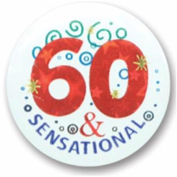 60 & Sensational Satin Button