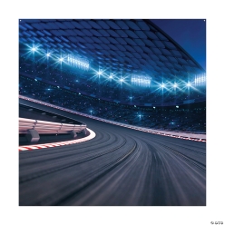 Race Car Track Backdrop Banner 6ft. x 6ft.