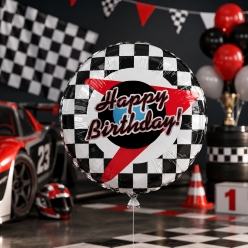 Checkered Happy Birthday 18