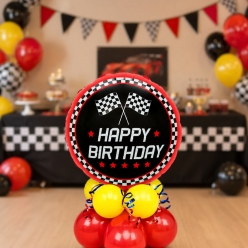 Racing Birthday Airfill Mini Balloon Column - 14pc