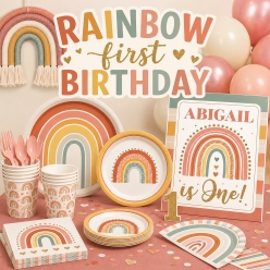 Boho Rainbow 1st Birthday