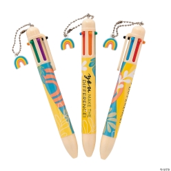 Appreciation Shuttle Pens with Rainbow Charm-12Pk