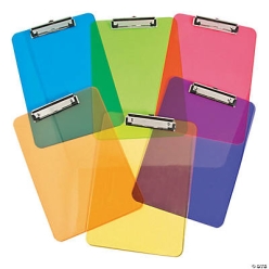 Rainbow Clipboards - 6pk