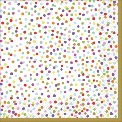 65% OFF: Gold & Confetti Lunch Napkins - 16pk