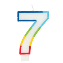 70% OFF: Number 7 Rainbow Cake Candle