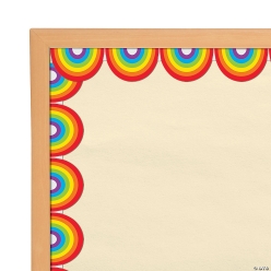 Rainbow Bulletin Board Boarders - 12Pk