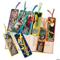 60% OFF: Laminated Rainforest Animal Bookmarks - 48 PK