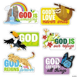 Rainforest VBS Animal BIG Wall Cutouts-6Pk