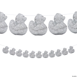 Disco Ball Ducks 7 Foot Garland