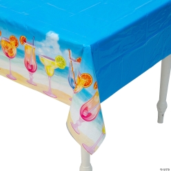 Summer Cocktail Rectangle Plastic Tablecloth
