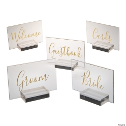 Rectangle Wedding Sign Set