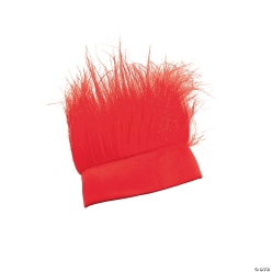 Red Crazy Hair Headband