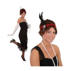 Red Flapper Headband