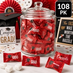 Graduation Red Buttermints - 108pcs
