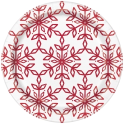 Merry Snowflakes Dessert Plates 8pk