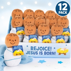 Plush Baby Jesus with Card 12pk