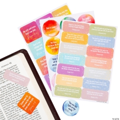 Religious Bible Verse Sticker Sheets - 24Pk
