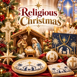 Religious Christmas Toys, Decor & Ware
