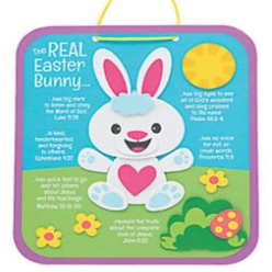 50% OFF: Religious Easter Bunny Sign Craft Kit