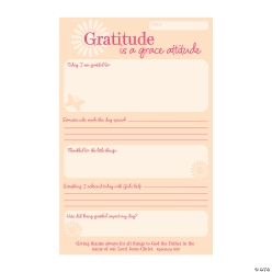 Religious Gratitude Reflection Notepads - 12Pk