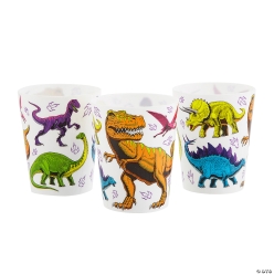 Dinosaur Reusable Plastic Cups - 8Pk