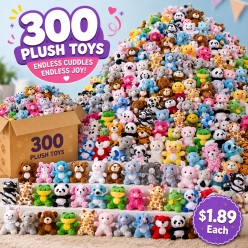 12.2CM Plush Assortment - 300 Pack