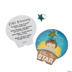 Follow the Star Colour Changing Ring with Faith Card for 12