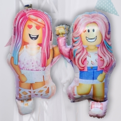 Roblox Girl Jumbo 73cm Supershape 2 Character Foil Balloon