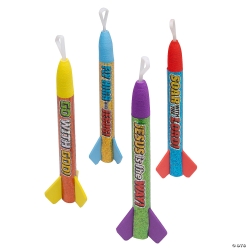 Religious Message Colourful Foam Rocket Flyers-12Pk