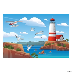 Rocky Beach VBS Shoreline Backdrop