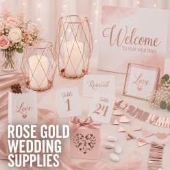Rose Gold Wedding Supplies