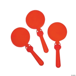 Red Round Clappers - 12 Pk